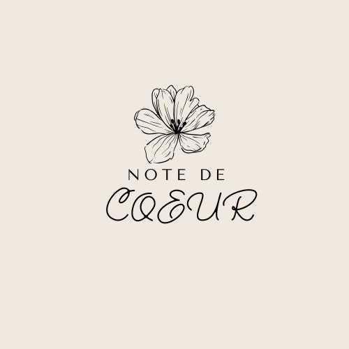 💐 Les notes de cœur